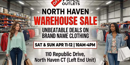 Warehouse Sale \u2013 North Haven (Up to 80% Off!)