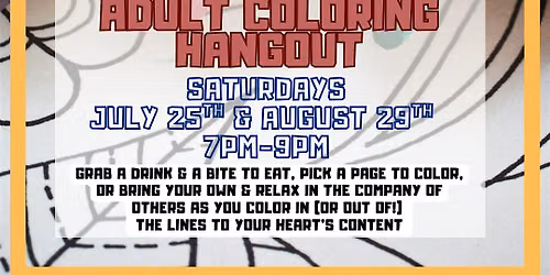 Adult Coloring Hangout @ Bard and Baker
