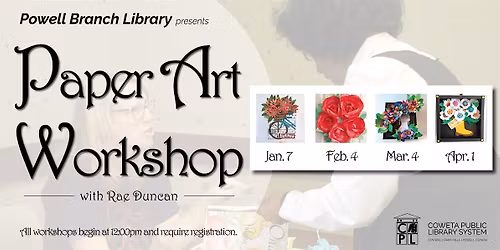 Paper Art Workshops with Rae Duncan