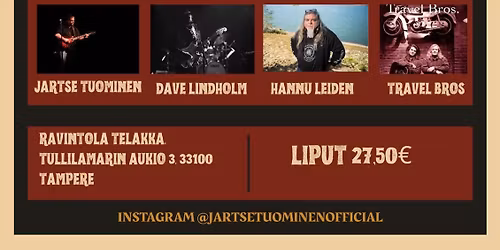 Rockin' Sixties: Jartse Tuominen feat. Dave Lindholm, Hannu Leiden & Travel Bros \/\/ Telakka