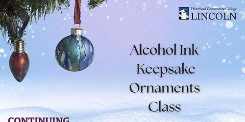Alcohol Ink Keepsake Ornaments Class