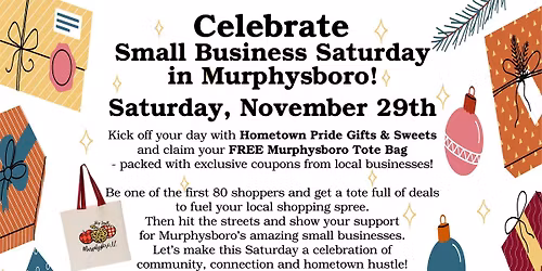 Celebrate Small Business Saturday in Murphysboro!