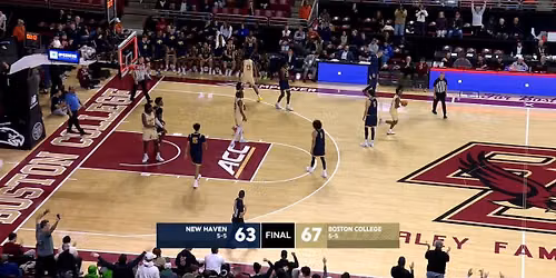 New Haven Chargers at Boston College Eagles Mens Basketball at Conte Forum