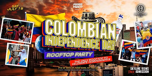 Rooftop Colombian Independence Day Party Skyline Views Perreo Parrty