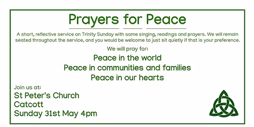 Prayers for Peace on Trinity Sunday