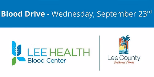 September 23rd Lee County Gov Downtown Blood Drive