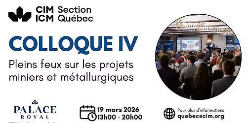 Colloque 2026 de l'ICM Section de Qu\u00e9bec