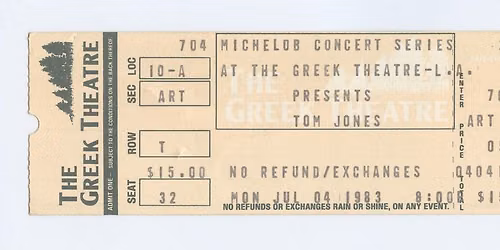Tom Jones at Chester Racecourse