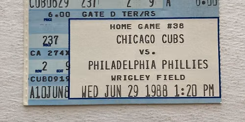 Philadelphia Phillies at Chicago Cubs at Wrigley Field