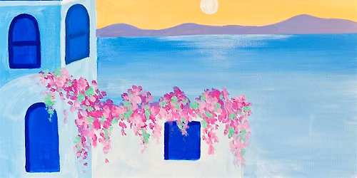 Sip & Paint at the Tobacco Factory, Bristol - "Santorini Sundown"