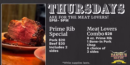Prime Rib Night!