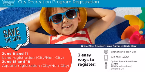 Summer Land Registration Opens - Non-City Residents