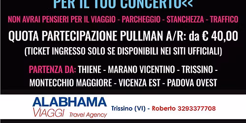 MAX FOREVER "STADI 2026"  LIGNANO SABBIADORO STADIO TEGHIL - Domenica 7 Giugno 2026