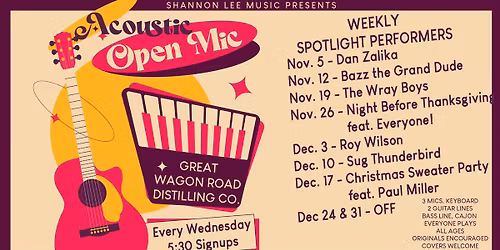 Open Mic @ GWR NoDa feat. Aiden Weshing