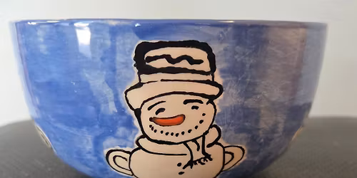 Kids Winter Workshop- Ceramic Snowman Cereal Bowl