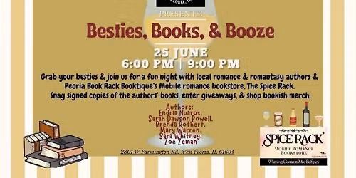 Besties, Books, & Booze Romance Event at Jimmy's Bar