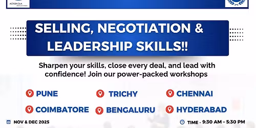 Power-Packed Professional Workshops \u2013 November - December  2025 | \ud83c\udfaf Selling Skills | \ud83e\udd1d Negotiation