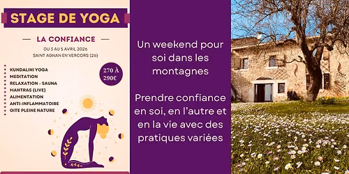 Stage de Yoga dans le Vercors : La confiance
