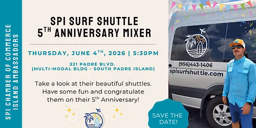 SPI Surf Shuttle 5th Anniversary Mixer