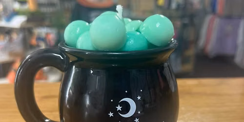 Bubbling cauldron candle workshop! 