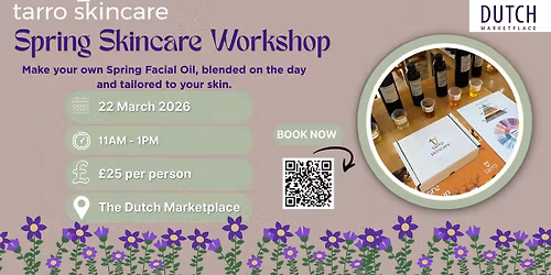 Tarro Spring Skincare Workshop