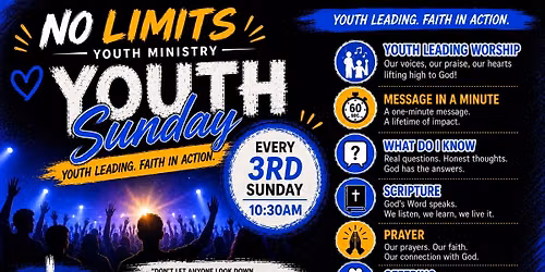 No Limits - Youth Sunday!