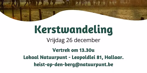 Kerstwandeling op 2de kerstdag