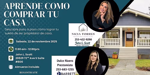 Clase Gratuita: C\u00f3mo Comprar Tu Casa