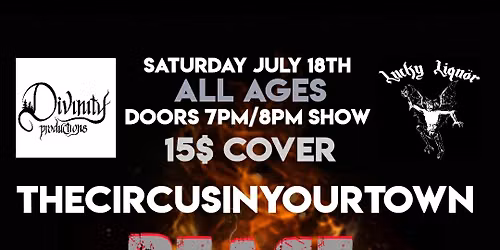TheCircusInYourTown, Peace, Echo Expanse, ACIII @ Lucky Liquor ALL AGES