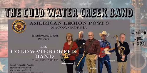 "Cold Water Creek Band" Live at the Legion