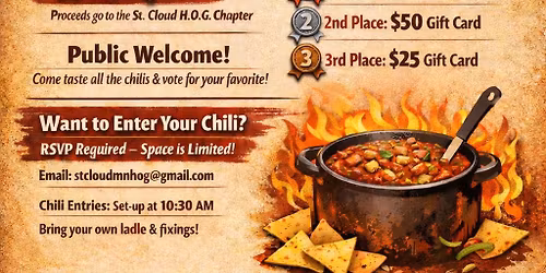 Chili Cookoff - St. Cloud MN HOG Chapter Hosting