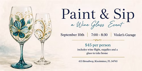 Paint & Sip: Paint Your own Wine Glass