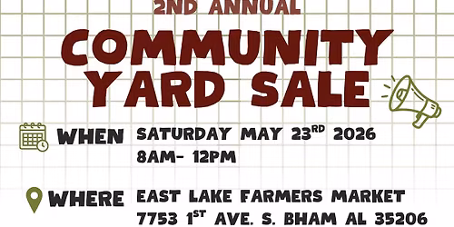 East Lake Market Community Yard Sale