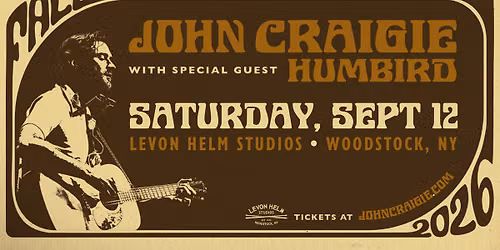 John Craigie with Special Guest Humbird