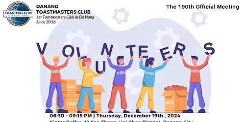 The 190th Official Meeting - 'Volunteering and Giving Back!'
