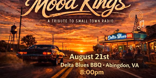 The Mood Kings: A Tribute to Small Town Radio at Delta Blues BBQ in Abingdon, VA