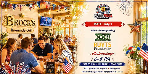 FREE Party Trivia Night to Support Ruyts Foundation