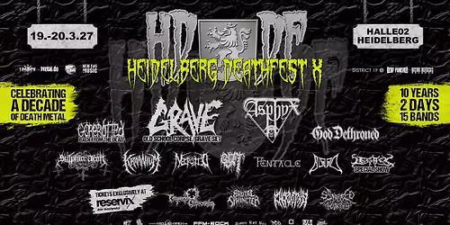 Heidelberg Deathfest 2027 Part X \u2013 10 Years Anniversary \u2013 2 Days