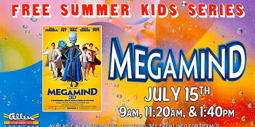 Megamind - FREE Summer Kids Series