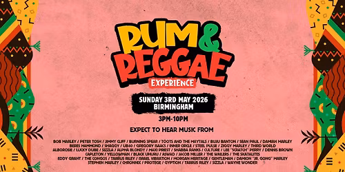 Summer Outdoor Rum &amp; Reggae Festival - Luna Spring Birmingham [FINAL 100 TICKETS!]