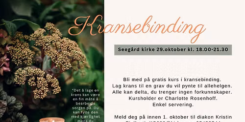 Kransebinding (sorgarbeid med hendene)