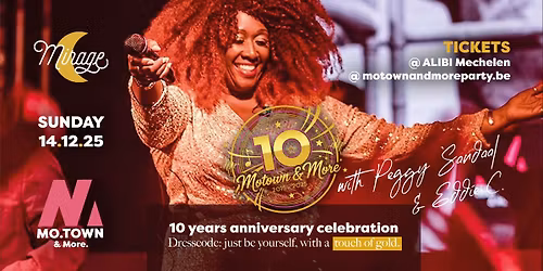 Motown & More Party @ Mirage Mechelen - 14 December