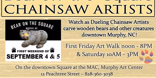 Bear on the Square Dueling Chainsaw Artists