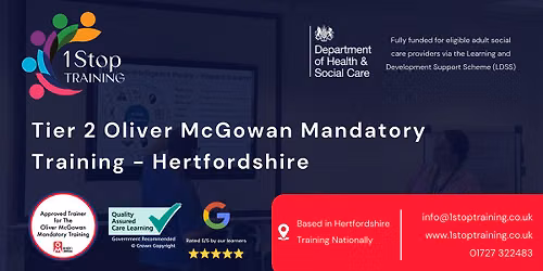 Tier 2  Oliver McGowan Mandatory Training (Hertfordshire)