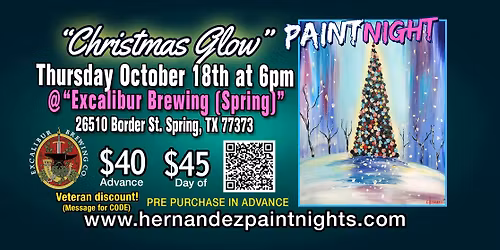 Paint Night @Excalibur Brewing (SPRING) w\/ Chris Hernandez