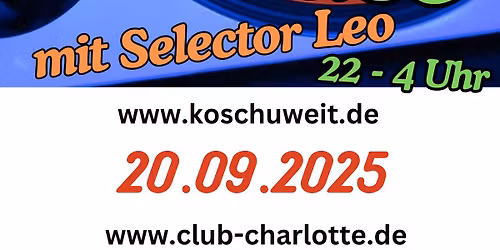 80er Vinyl Sause mit Selector Leo - DISCO