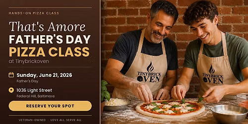 That's Amore: Father's Day Pizza Class at Tinybrickoven