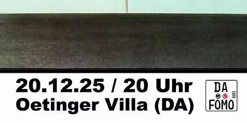 DIE FARCE DIE + LIIEK + Kotzschmerztablette | Post-Punk, Synthie, Elektro-Punk Show | Oetinger Villa