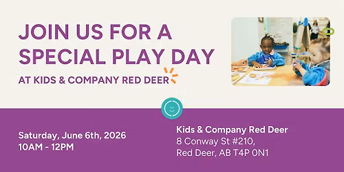 Special Play Day at Kids & Company Red Deer