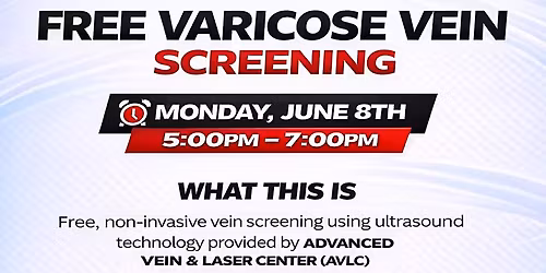 FREE Varicose Vein Screening